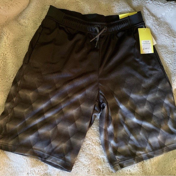 All in Motion Black and Gray Kids Shorts - Picture 3 of 3